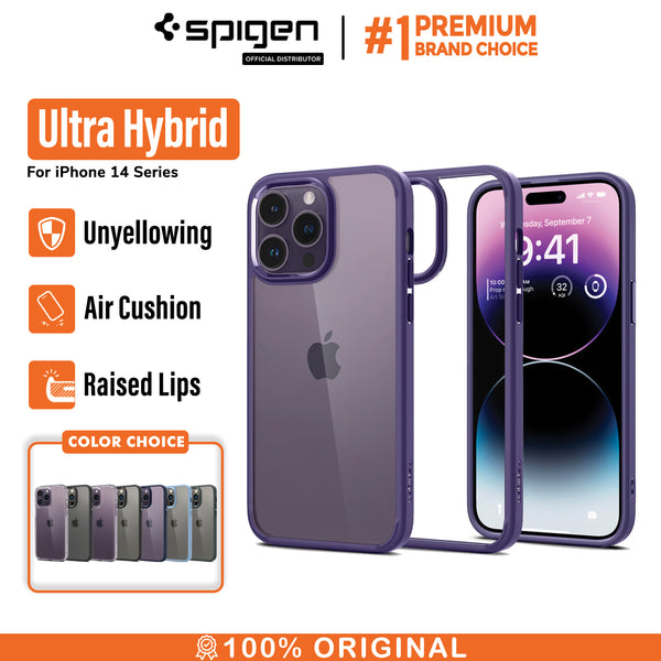 Case iPhone 14 Pro Max Plus Spigen Ultra Hybrid Clear HD Slim Casing
