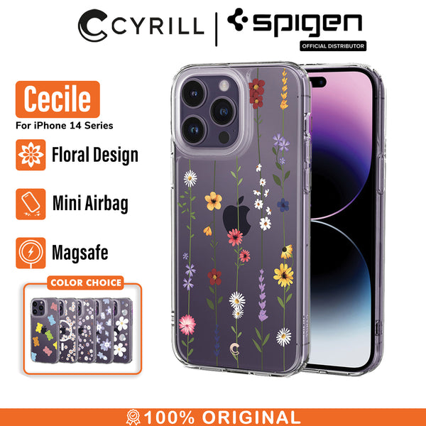 Case iPhone 14 Pro Max Plus Cyrill Cecile MagSafe Clear Motif Casing