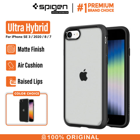 Case iPhone SE 3 2022/2020 8/7 Spigen Ultra Hybrid 2 Slim Clear Casing