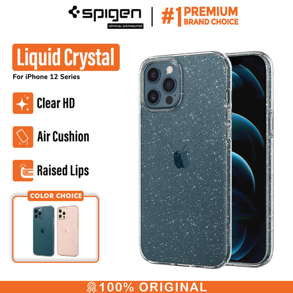 Case iPhone 12 / Pro / Max / Mini Spigen Liquid Crystal Softcase Clear Casing