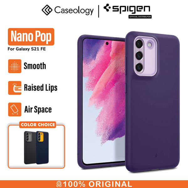 Case Samsung Galaxy S21 FE Caseology by Spigen Nano Pop Slim Softcase TPU Casing