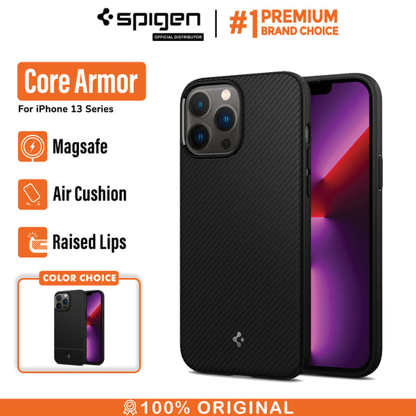Case iPhone 13 Pro Max 13 Mini Spigen Core Armor Soft Anti Slip TPU Casing