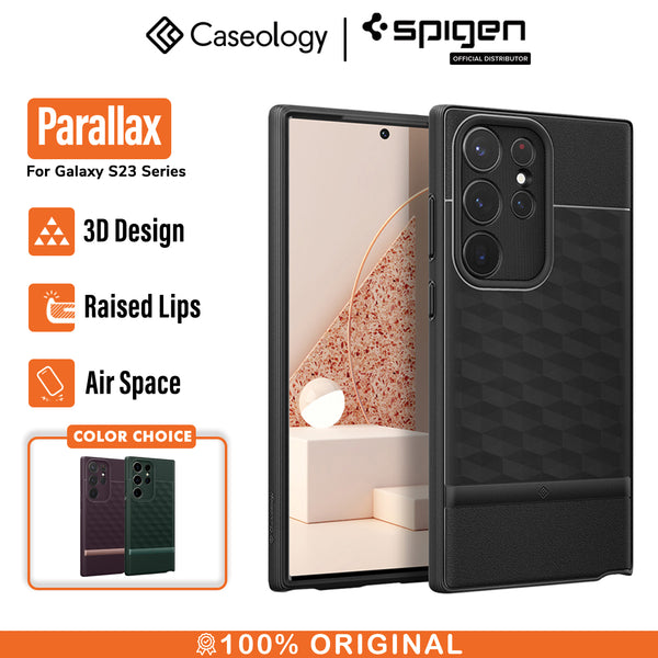 Case Samsung Galaxy S23 Ultra Plus Caseology by Spigen Parallax 3D Soft Casing