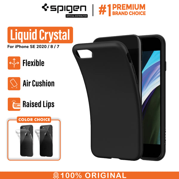 Case iPhone SE 2022/2020 8/7 Spigen Liquid Crystal Softcase Casing