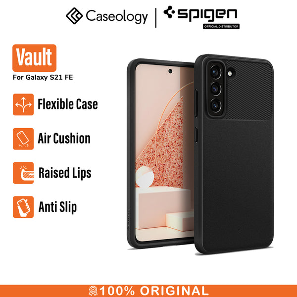 Case Samsung Galaxy S21 FE Caseology by Spigen Vault Silicone Softcase Casing