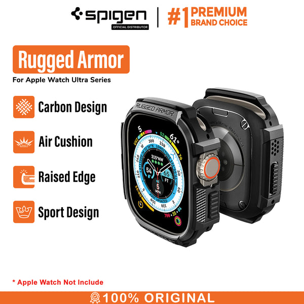 Case Apple Watch Ultra 2 49mm Spigen Rugged Armor Softcase Cover Matte