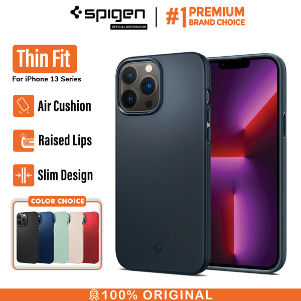 Case iPhone 13 Pro Max 13 Mini Spigen Thin Fit Slim Hybrid Casing