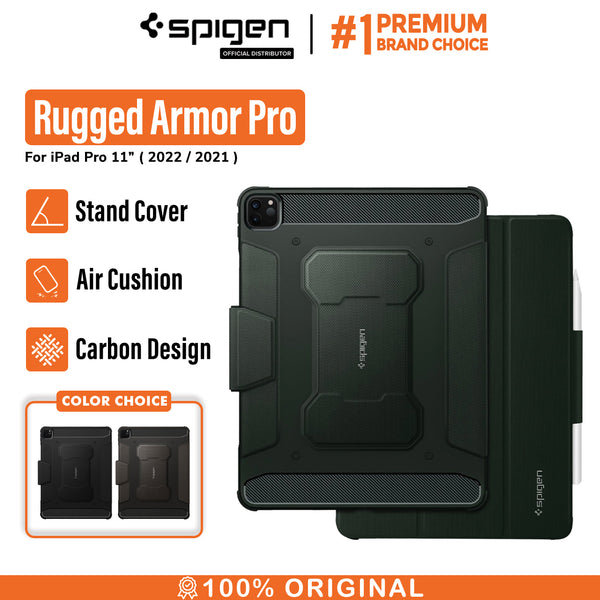 Case iPad Pro 11 (2022/2021/2020) Spigen Rugged Armor Pro Stand Cover