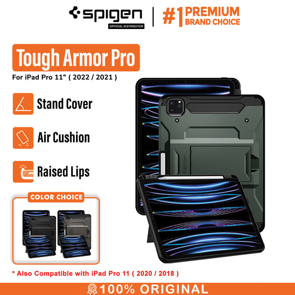 Case iPad Pro 11 (2022/2021/2020) Spigen Tough Armor Pro Stand Casing