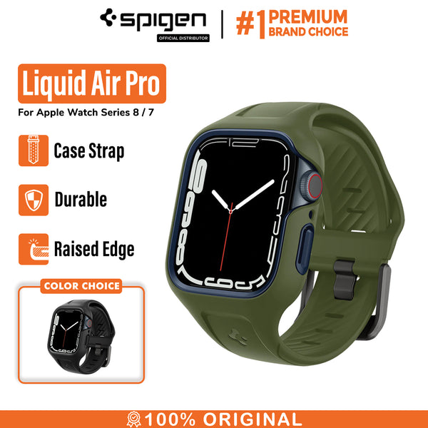 Case Strap Apple Watch 8/7 45mm/41mm Spigen Liquid Air Pro Soft Casing