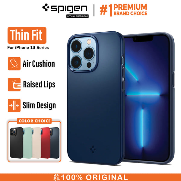 Case iPhone 13 Pro Max 13 Mini Spigen Thin Fit Slim Hybrid Casing