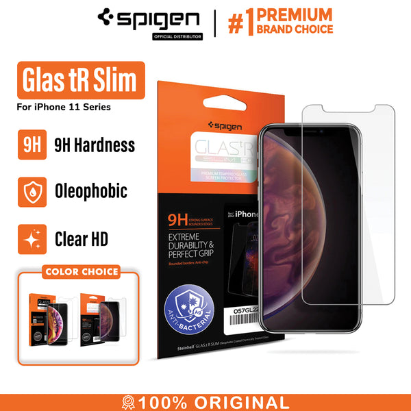 Spigen Glass "Glas.tR SLIM" for iPhone XR (Sensor Opening Type/2Pack)