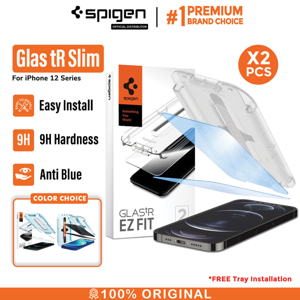 Tempered Glass iPhone 12 / Pro / Max / Mini Spigen Glas tR EZ Fit Anti Gores Screen Protector