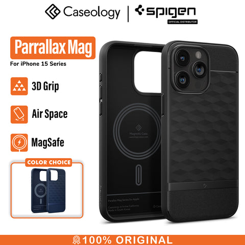 Case iPhone 15 Pro Max Plus Caseology by Spigen Parallax MagSafe 3D Cover Casing