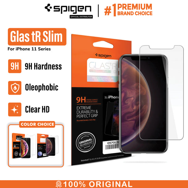 Spigen Glass "Glas.tR SLIM" for iPhone XR (Sensor Opening Type/2Pack)