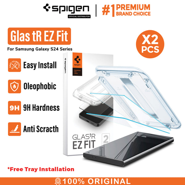 Tempered Glass Samsung Galaxy S24 Ultra Plus Spigen Glas tR EZ Fit 9H