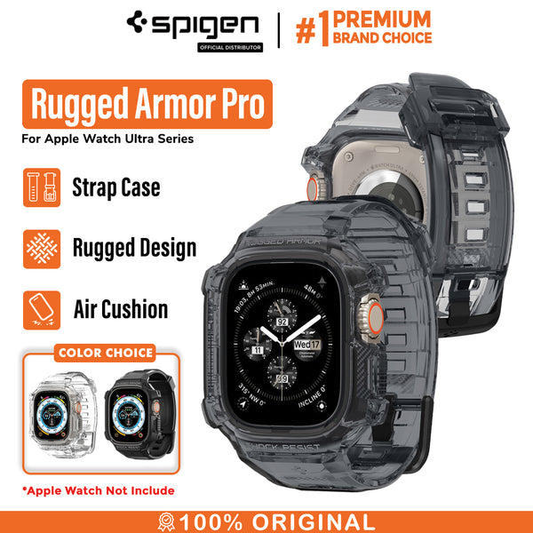 Case Strap Apple Watch Ultra 2 49mm Spigen Rugged Armor Pro TPU Casing