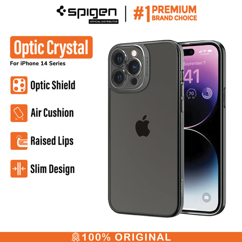 Case iPhone 14 Pro Max Plus Spigen Optik Crystal Lens Cover TPU Casing