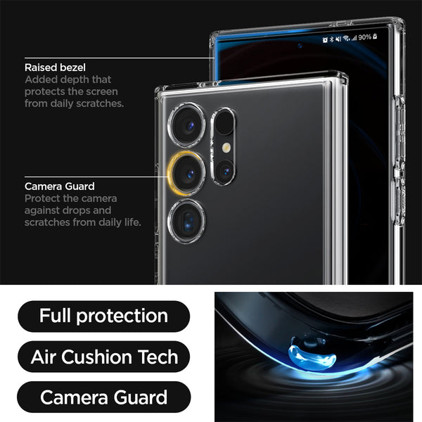 Case Samsung Galaxy S24 Ultra Plus Spigen Ultra Hybrid S Stand Casing