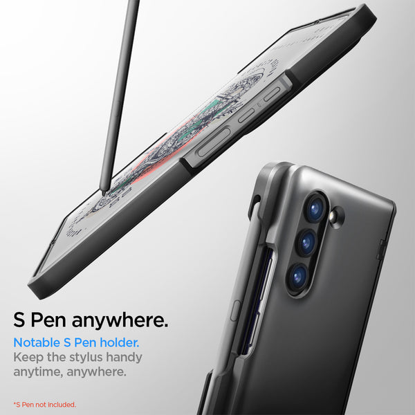 Case Samsung Galaxy Z Fold 5 Spigen Slim Armor Pro Pen Matte Casing