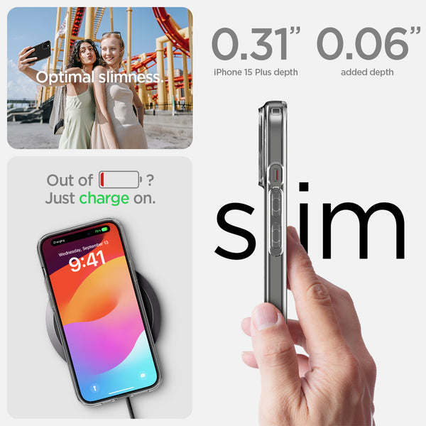 Case iPhone 15 Pro Max Plus Spigen Liquid Crystal Clear Soft Casing