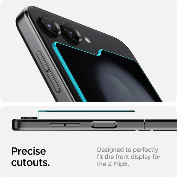 Tempered Glass Samsung Galaxy Z Flip 5 Spigen Glas tR Ez Fit 9H Tray