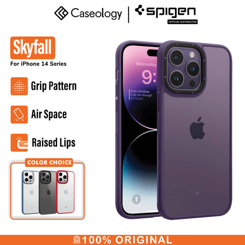 Case iPhone 14 Pro Max Plus Caseology by Spigen Skyfall Hybrid Clear Slim Casing