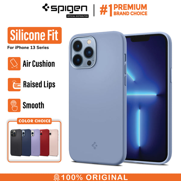 Case iPhone 13 Pro Max Mini Spigen Silicone Fit Slim Soft TPU Casing