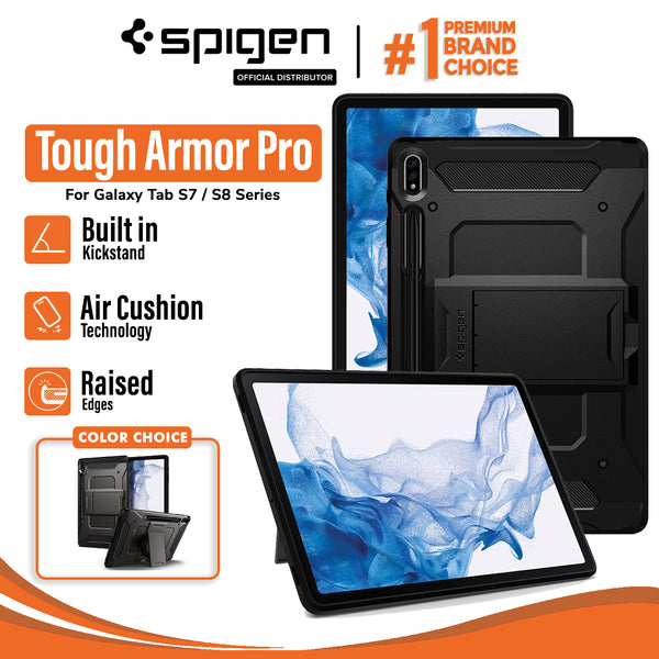 Case Samsung Galaxy Tab S7/S8 Plus Ultra Spigen Tough Armor Pro Stand