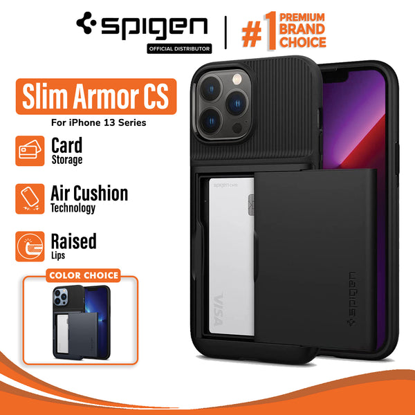 Case iPhone 13 Pro Max Mini Spigen Slim Armor Card Slot Wallet Hybrid Casing