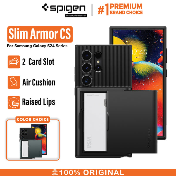 Case Samsung Galaxy S24 Ultra Plus Spigen Slim Armor CS Card Casing