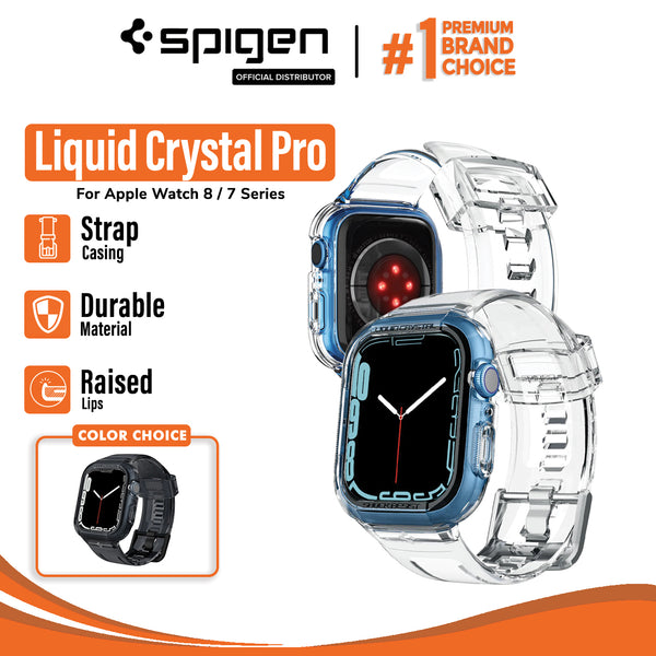 Case Apple Watch 45/44mm 41/40mm Spigen Liquid Crystal Pro TPU Casing