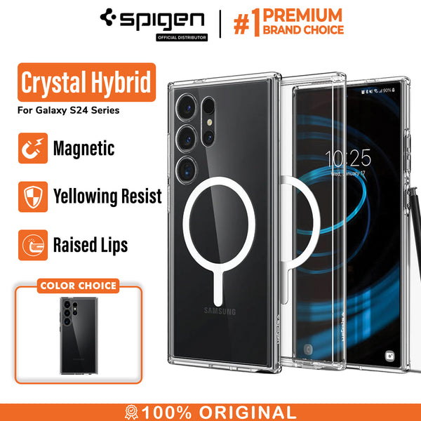 Case Samsung Galaxy S24 Ultra Plus Spigen Crystal Hybrid Clear Casing