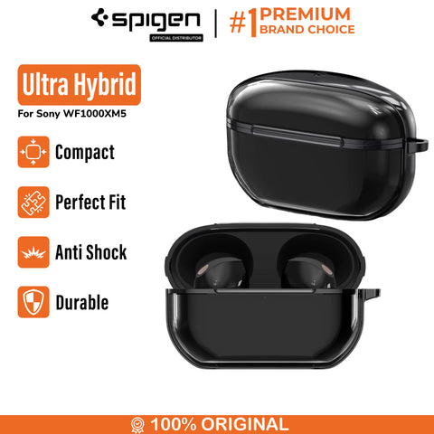 Case Sony WF-1000XM5 Spigen Ultra Hybrid Anti Crack Slim Clear Casing