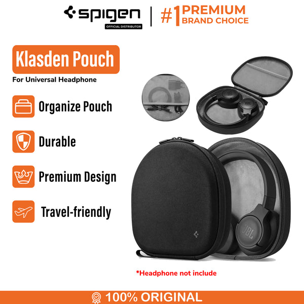 Universal Headphone Pouch Hard Case Spigen Klasden Tas Storage Anti Shock Headset Hardcase Cover