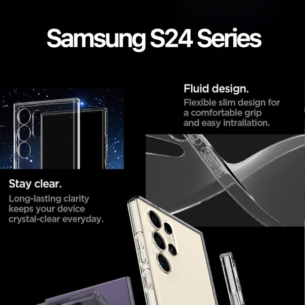 Case Samsung Galaxy S24 Ultra Plus Spigen Liquid Crystal Clear Casing