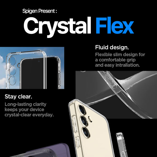 Case Samsung Galaxy S24 Ultra Plus Spigen Crystal Flex Clear Casing
