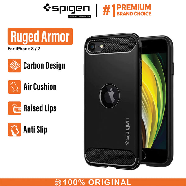 Case iPhone 7 / iPhone 8 Spigen Softcase Rugged Armor Casing