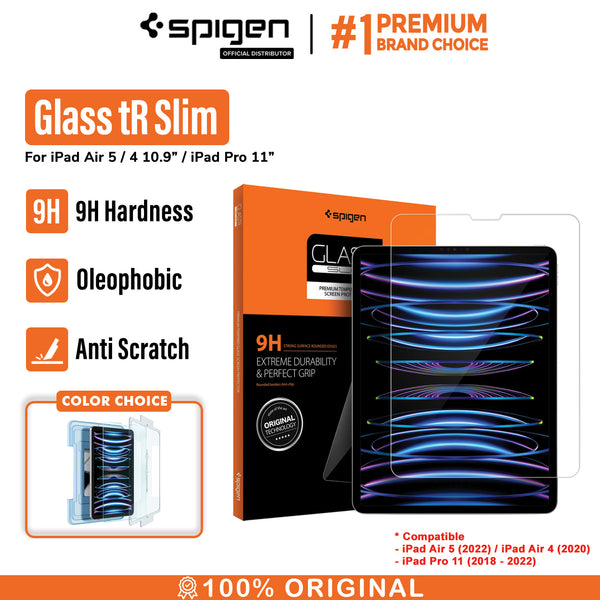 Tempered Glass iPad Air 4/ 5 10.9 Pro 11 Spigen Glas tR Slim Ez Fit