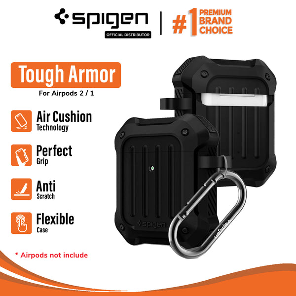 Case Apple Airpods 2 / 1 Spigen Tough Armor Anti Shock Airpod Casing