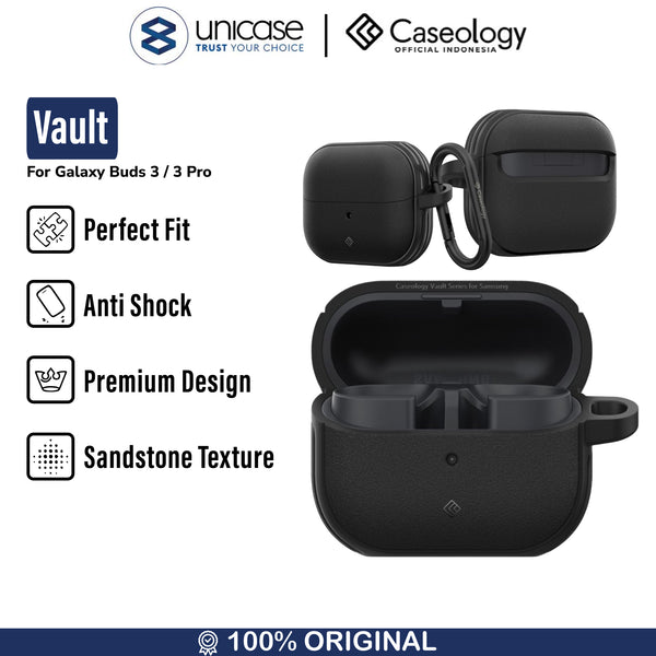 Case Samsung Galaxy Buds 3 / 3 Pro Caseology By Spigen Vault Texture Anti Shock Crack Cover Casing