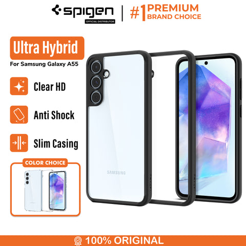 Case Samsung Galaxy A55 Spigen Ultra Hybrid Slim Clear Cover Casing