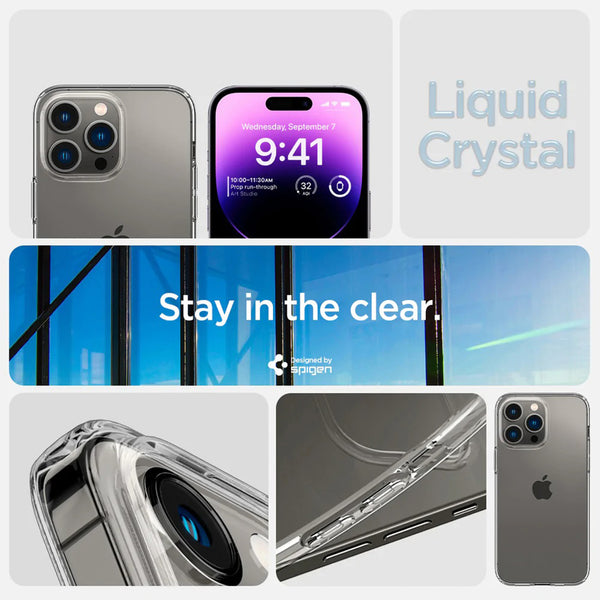 Case iPhone 14 Pro Max Plus Spigen Liquid Crystal Clear Soft Casing