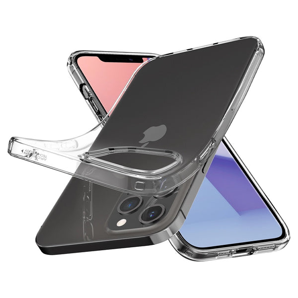 Case iPhone 12 Pro Max 12 Mini Spigen Crystal Flex Clear Anti Slip Casing