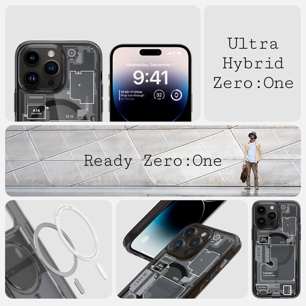 Case iPhone 14 Pro Max Plus Spigen Ultra Hybrid Zero One MagSafe Cover