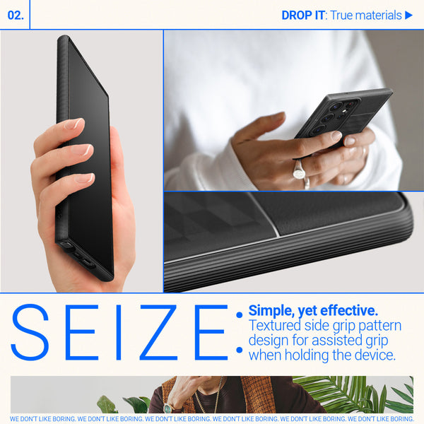 Case Samsung Galaxy S23 Ultra Plus Caseology by Spigen Parallax 3D Soft Casing