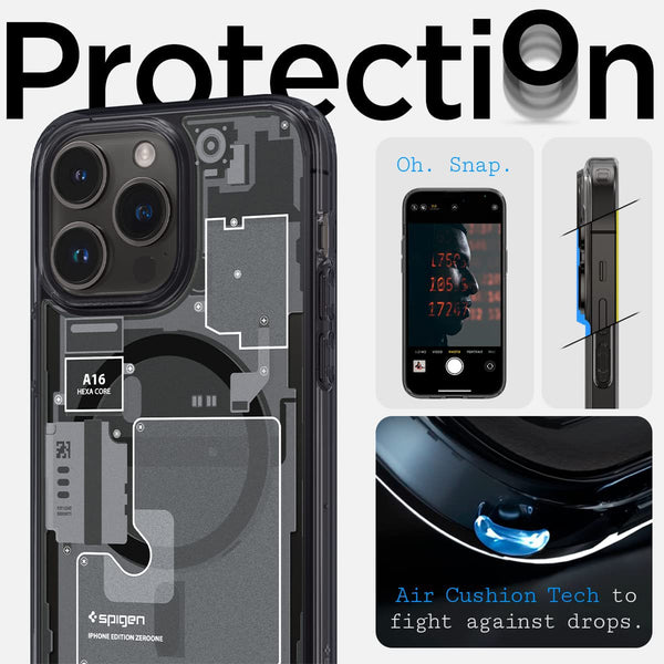 Case iPhone 14 Pro Max Plus Spigen Ultra Hybrid Zero One MagSafe Cover