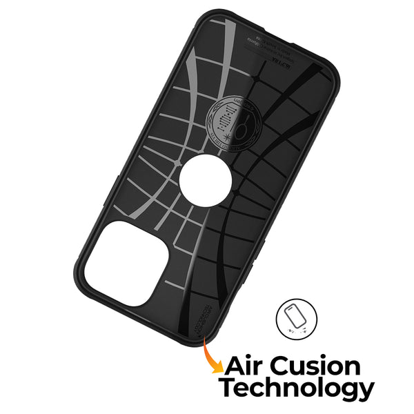 Case iPhone 13 Pro Max 13 Mini Spigen Rugged Armor Carbon TPU Casing