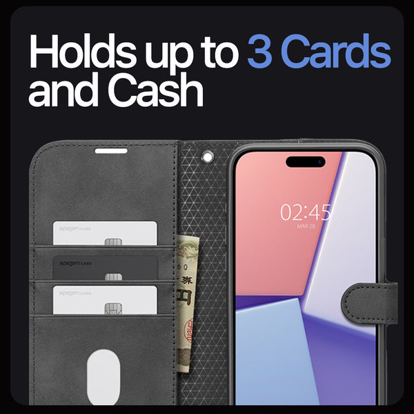 Case iPhone 15 Pro Max Plus Spigen Wallet S Pro Card Slot Cover Casing