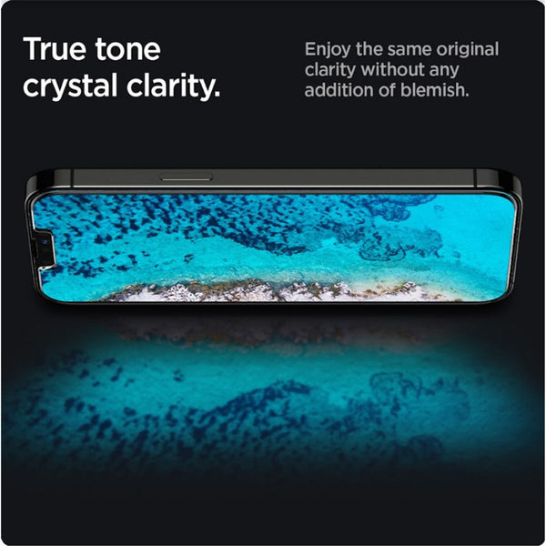Tempered Glass iPhone 14/13 Mini Pro Max Plus Spigen Glas tR Slim 9H